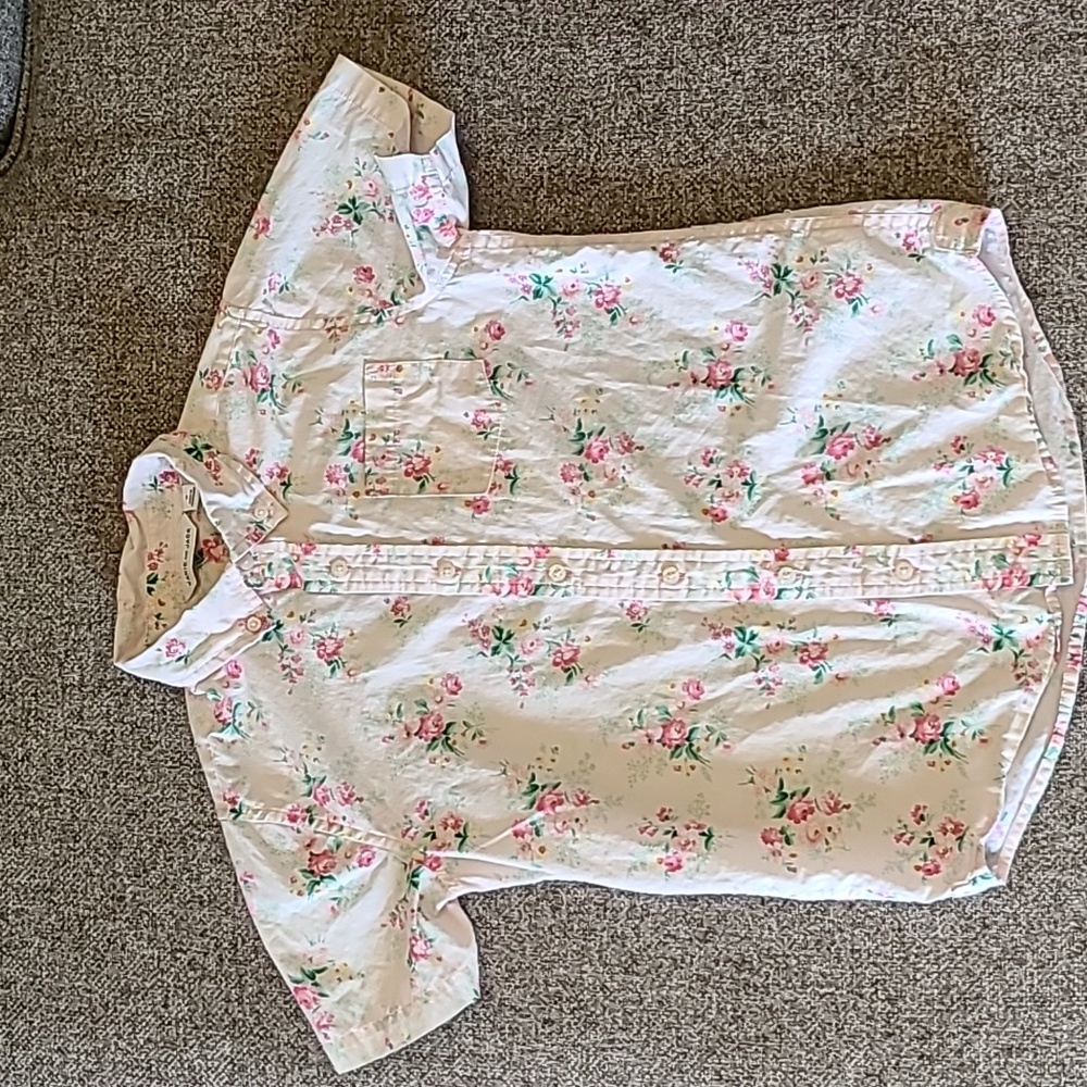 Janie and Jack Boys Floral short sleeve button down